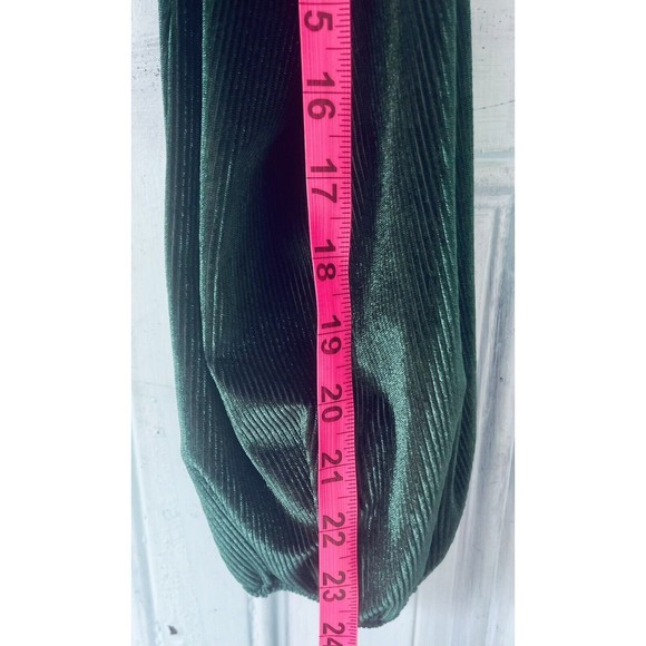 Emerald Green Velour Copper Closet Cropped Long Sleeve - Picture 9 of 11